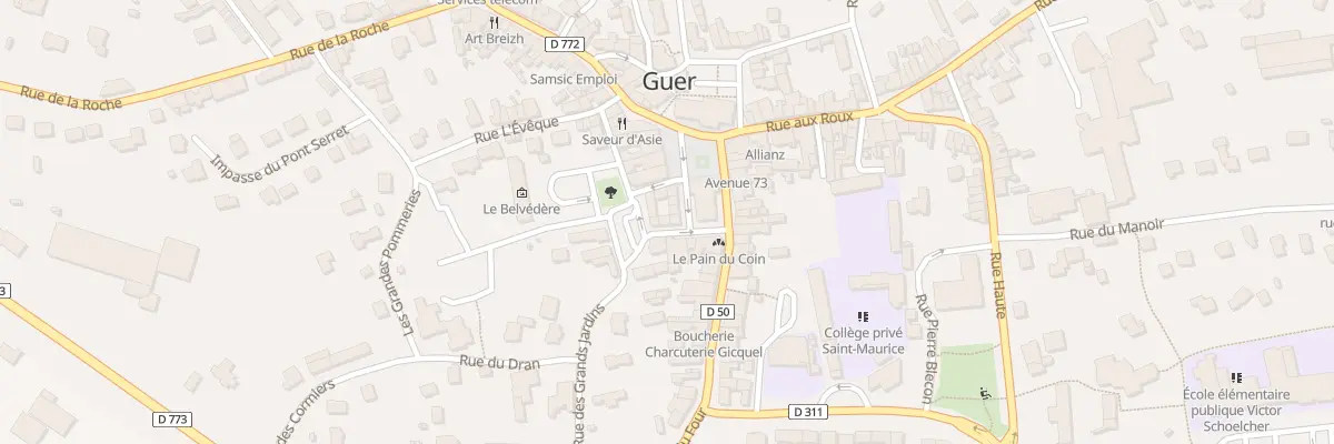 Plan du 12 Rue de la Cour Buchet à Guer