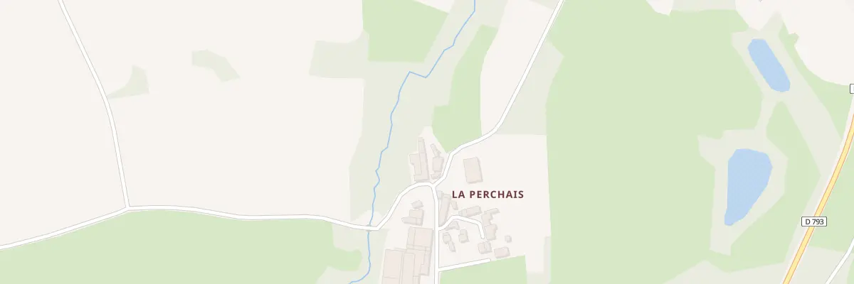 Plan du 13 La Perchais à Brusvily