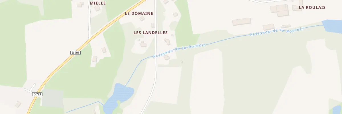 Plan du 16 Les Landelles à Brusvily