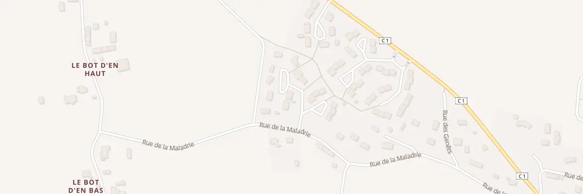 Plan du 1 Rue des Bruyères à Rieux
