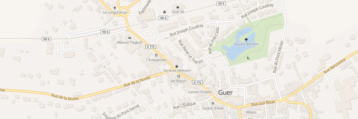 Plan du 8 Rue Saint Thomas à Guer