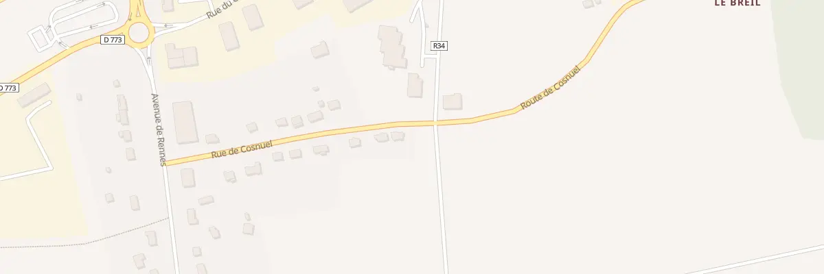 Plan du 18 Rue de Cosnuel à Guer