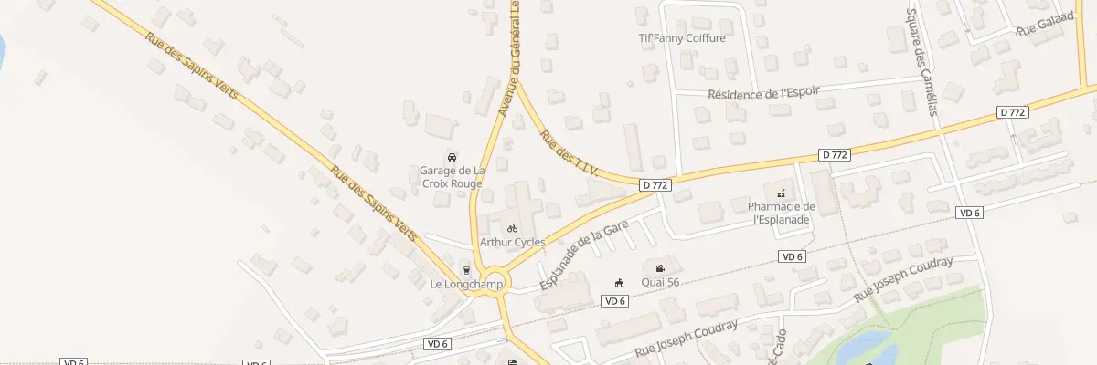 Plan du 6 Av du General de Gaulle à Guer