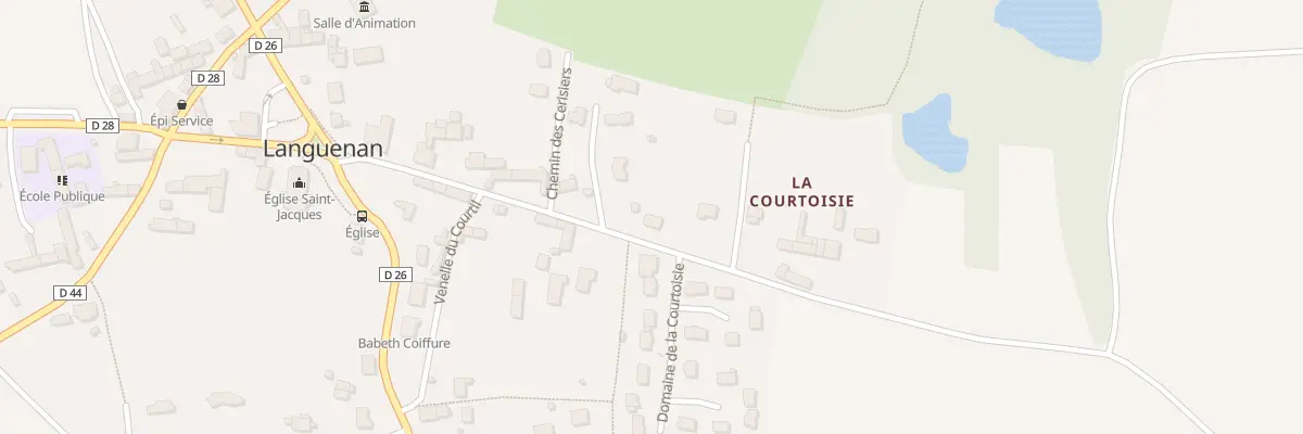 Plan du 25 Rue de la Prevoste à Languenan