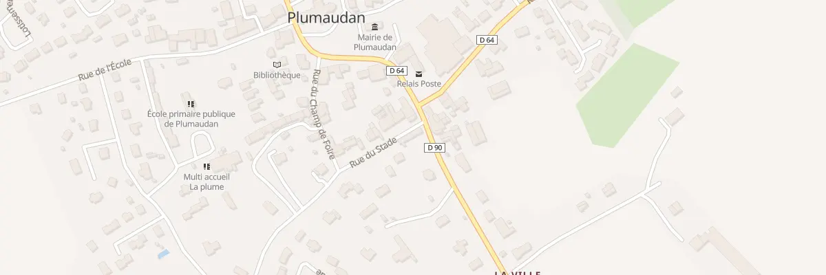Plan du 1 Rue du Stade à Plumaudan