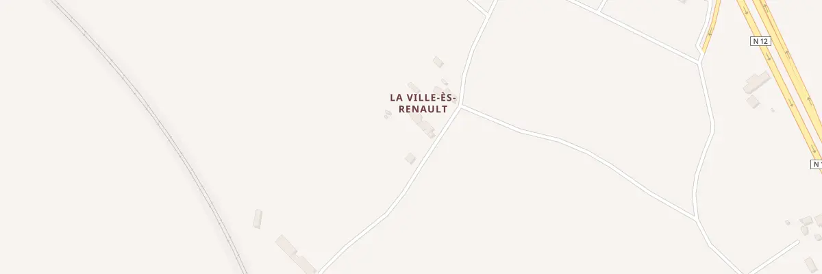 Plan du 5223 La Ville Es Renault à Quédillac