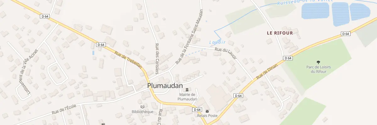 Plan du 2 Rue de la Fontaine Maudan à Plumaudan