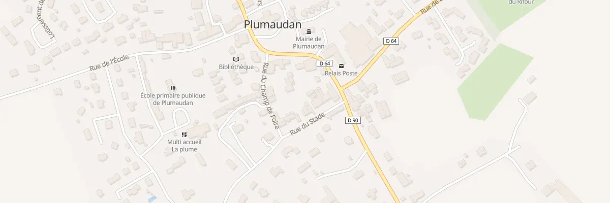 Plan du 10 Rue du Stade à Plumaudan