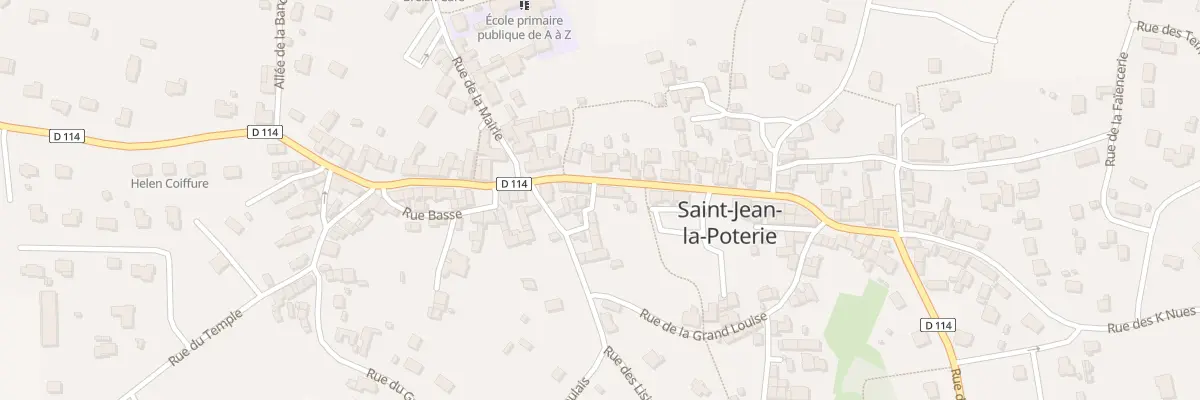 Plan du 12 Rue des Potières à Saint-Jean-la-Poterie