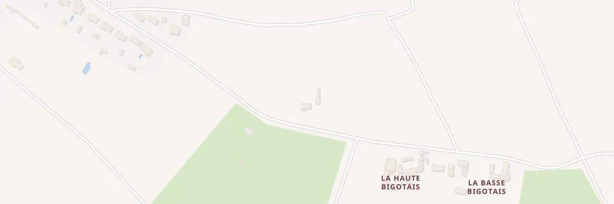Plan du 2 La Bigotais à Corsept
