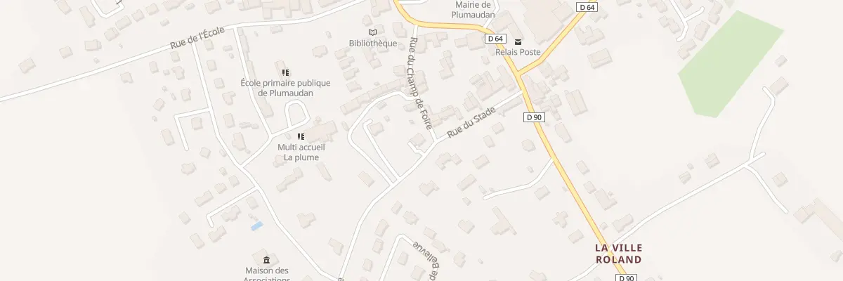 Plan du 16 Rue du Stade à Plumaudan
