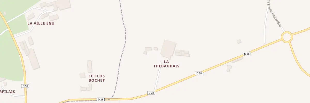 Plan du 5495 La Thébaudais à Montauban-de-Bretagne