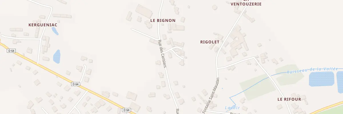 Plan du 10 Rue des Cerisiers à Plumaudan