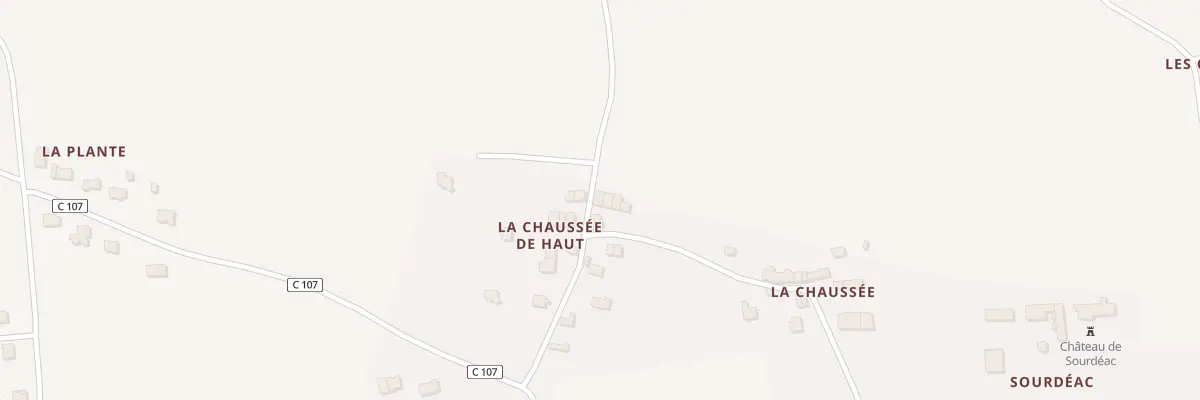 Plan du 29 La Chaussee à La Gacilly