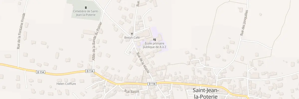 Plan du 7 Rue de la Mairie à Saint-Jean-la-Poterie