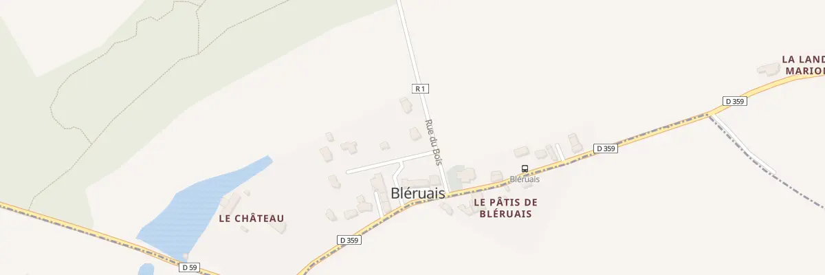 Plan du 1 All Clos de la Grange à Bléruais