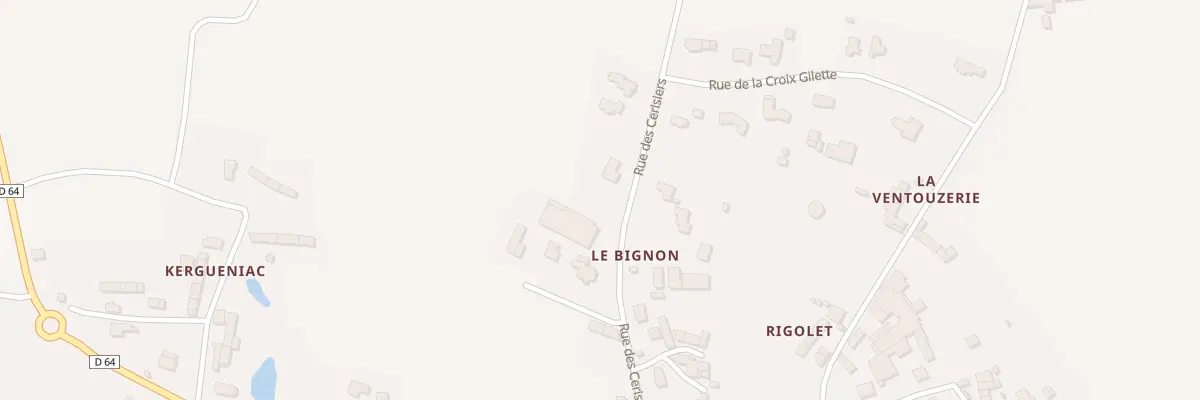 Plan du 19 Rue des Cerisiers à Plumaudan