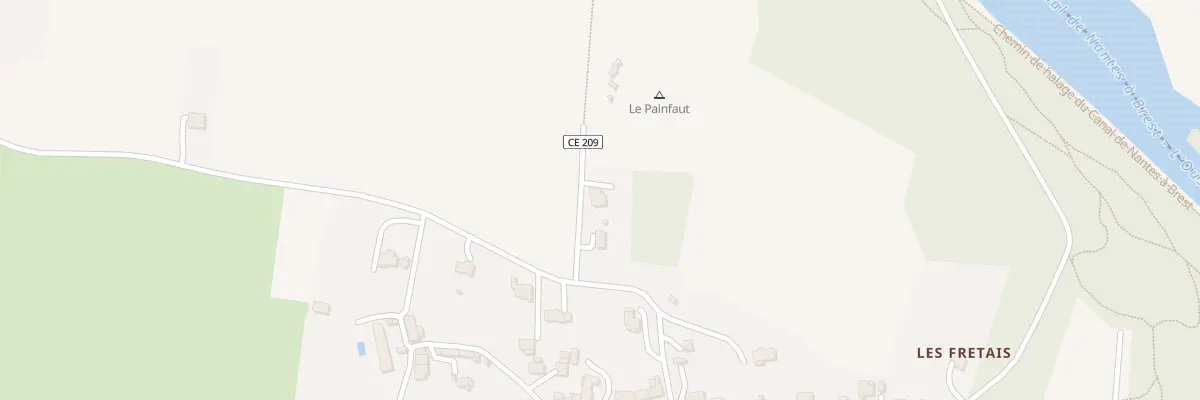Plan du 45B Painfaut à Saint-Vincent-sur-Oust