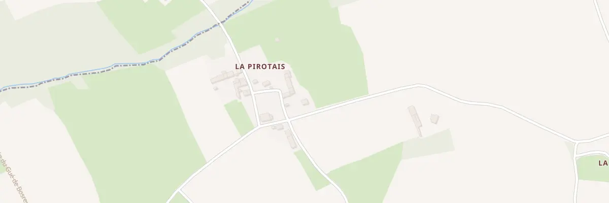 Plan du 12 La Pirotais à Brusvily