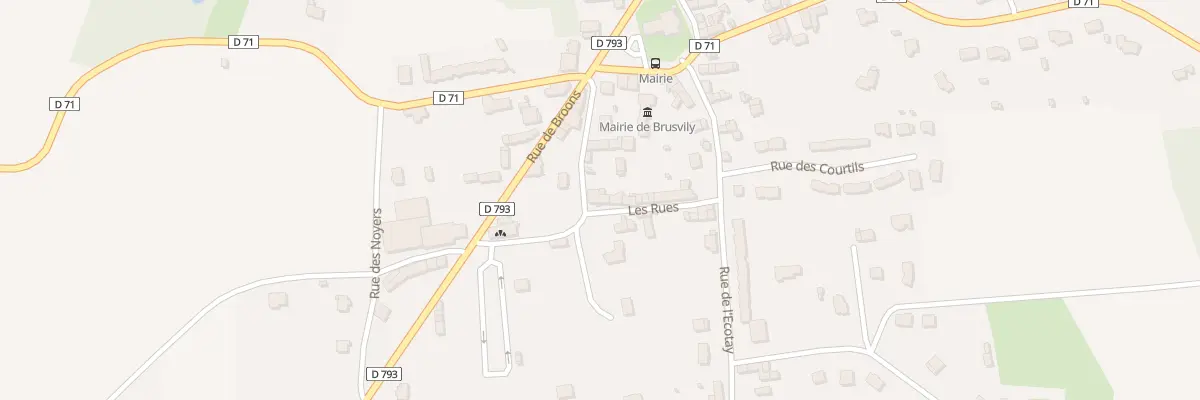 Plan du 9 Les Rues à Brusvily