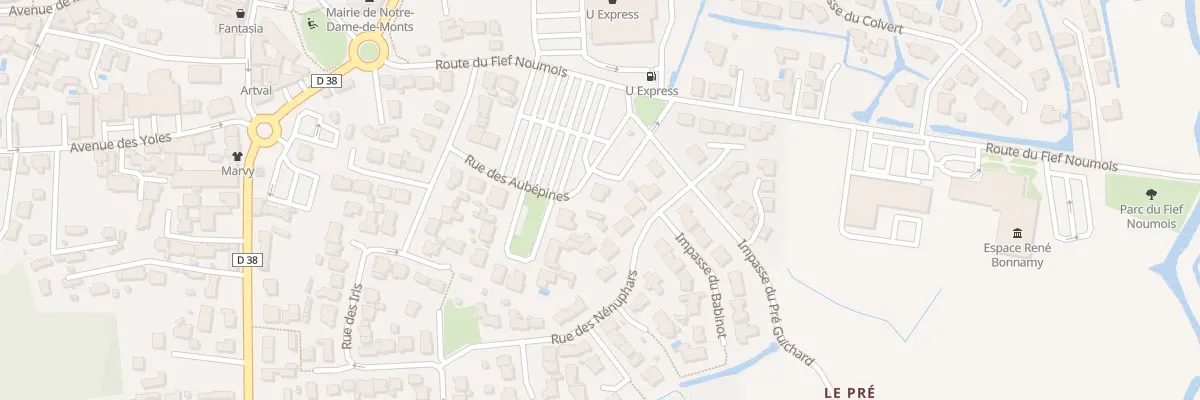 Plan du 20 Rue des aubépines à Notre-Dame-de-Monts