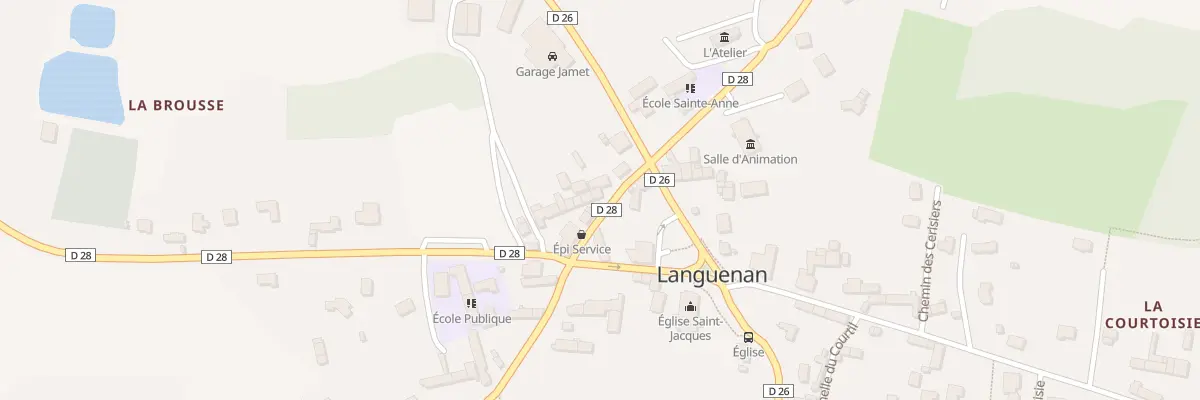 Plan du 6 Rue Goyon de la Roche à Languenan