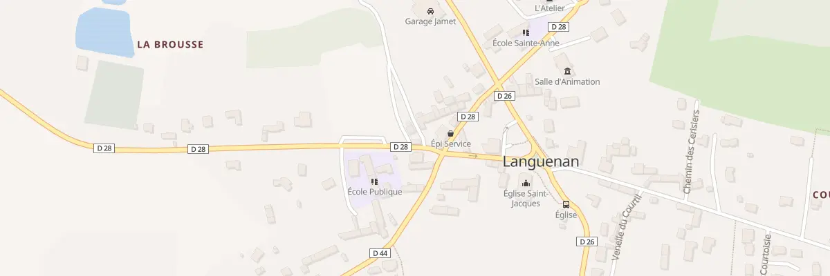 Plan du 5468F Le Bourg à Languenan