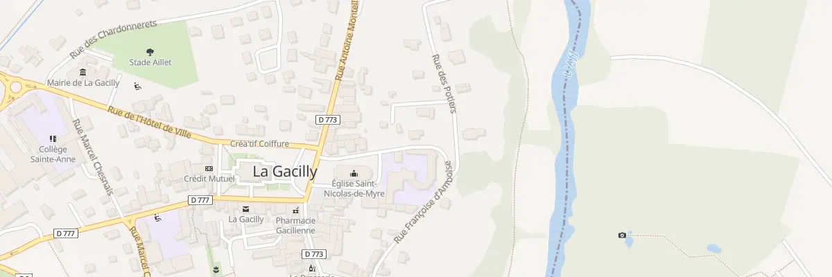 Plan du 5 Rue Francoise d’Amboise à La Gacilly