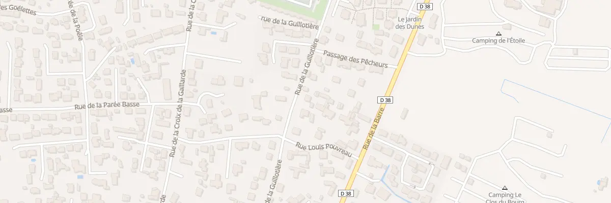 Plan du 16 Rue de la guillotière à Notre-Dame-de-Monts