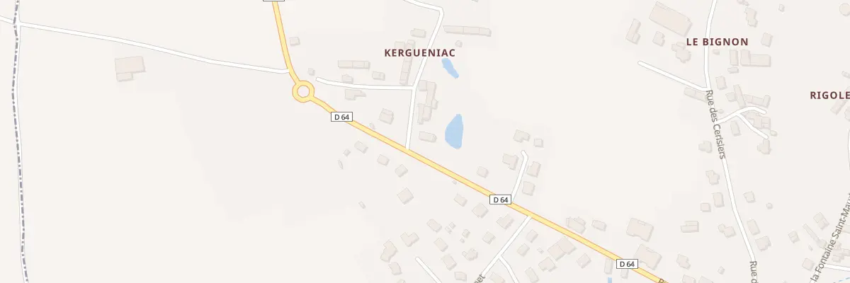 Plan du 18 Rue de Trebedan à Plumaudan