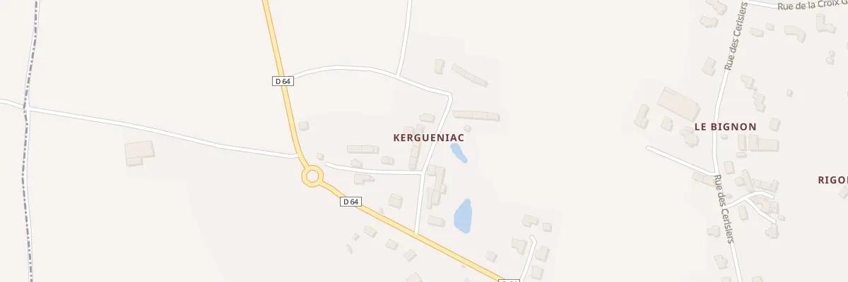 Plan du 17 Kergueniac à Plumaudan