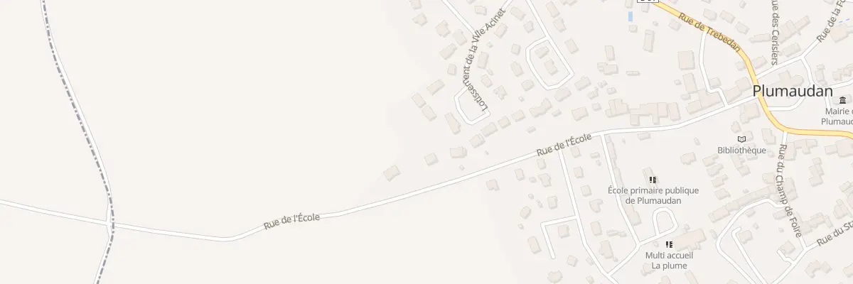 Plan du 20 Rue de l’École à Plumaudan
