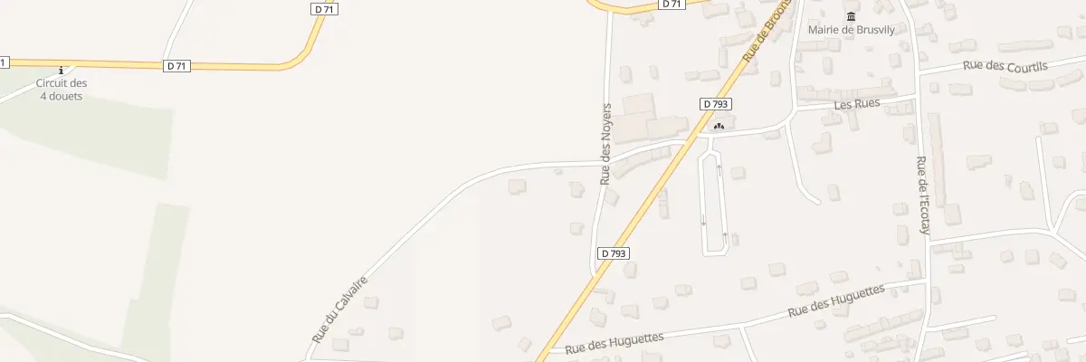 Plan du 2B Rue du Calvaire à Brusvily
