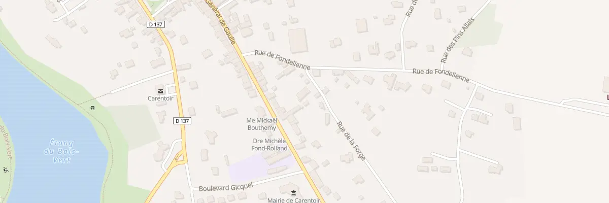 Plan du 23 Rue de Bourienne à Carentoir