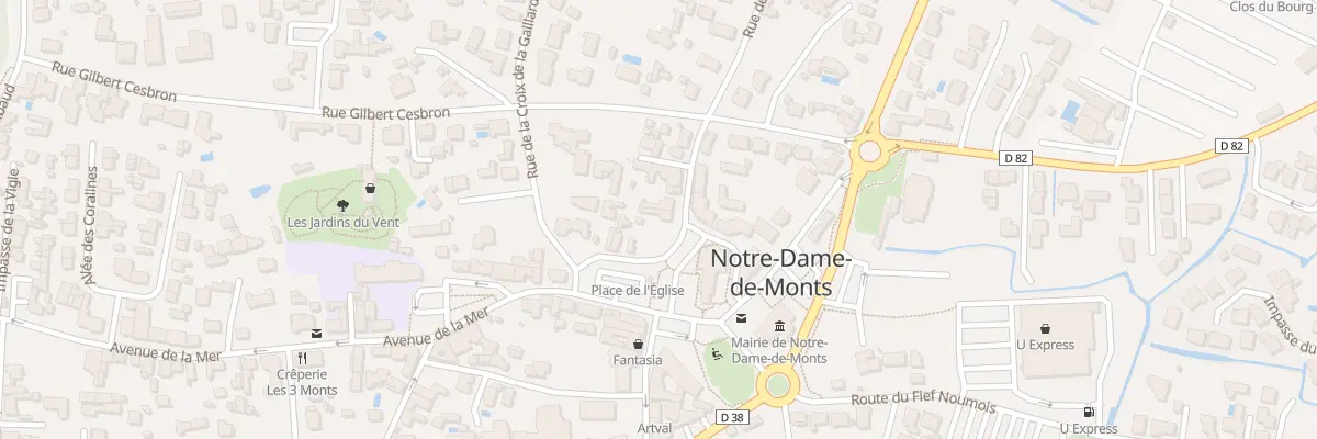 Plan du 17 Rue des combattants d’afn à Notre-Dame-de-Monts