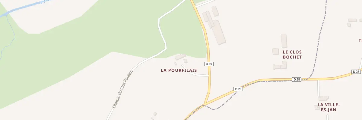 Plan du 35 La Pourfilais au Crouais