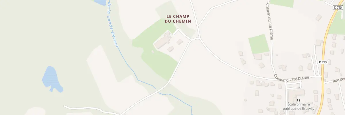Plan du 31 Le Champ du Chemin à Brusvily