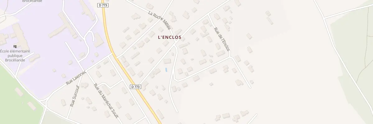 Plan du 3 Rue de l’Enclos à Guer