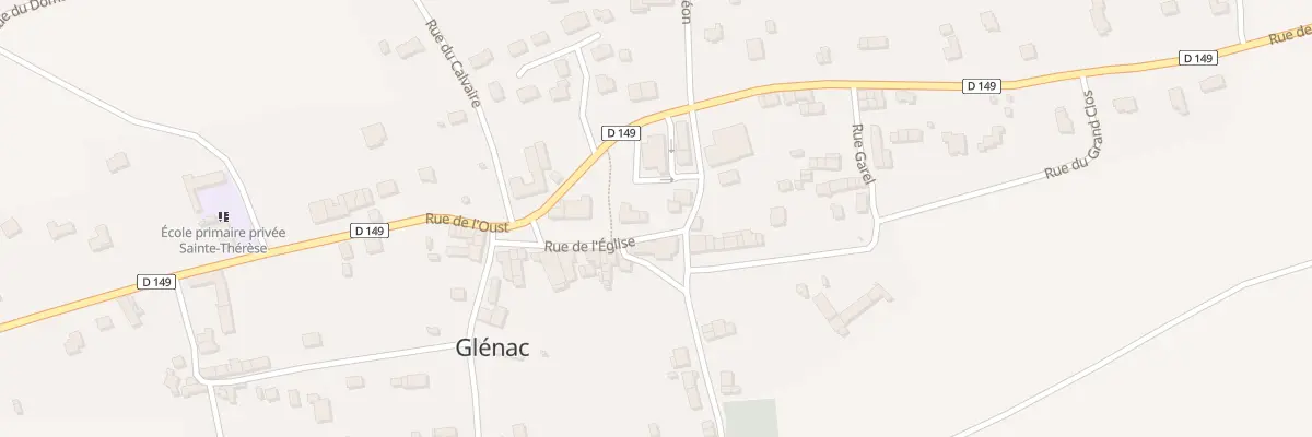 Plan du 3 Pl de l’Eglise Glenac à La Gacilly