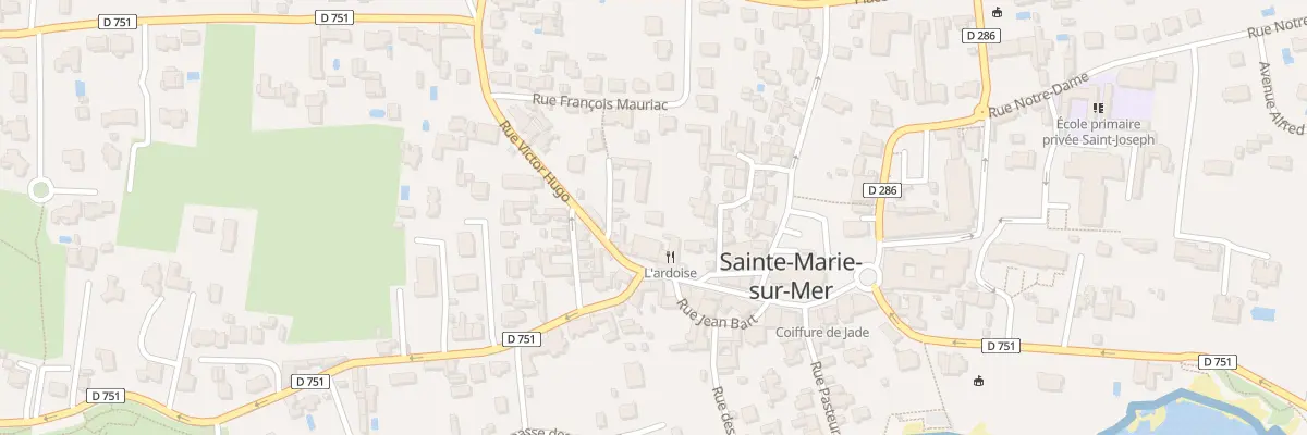 Plan du 6 Rue du Marechal Leclerc à Pornic
