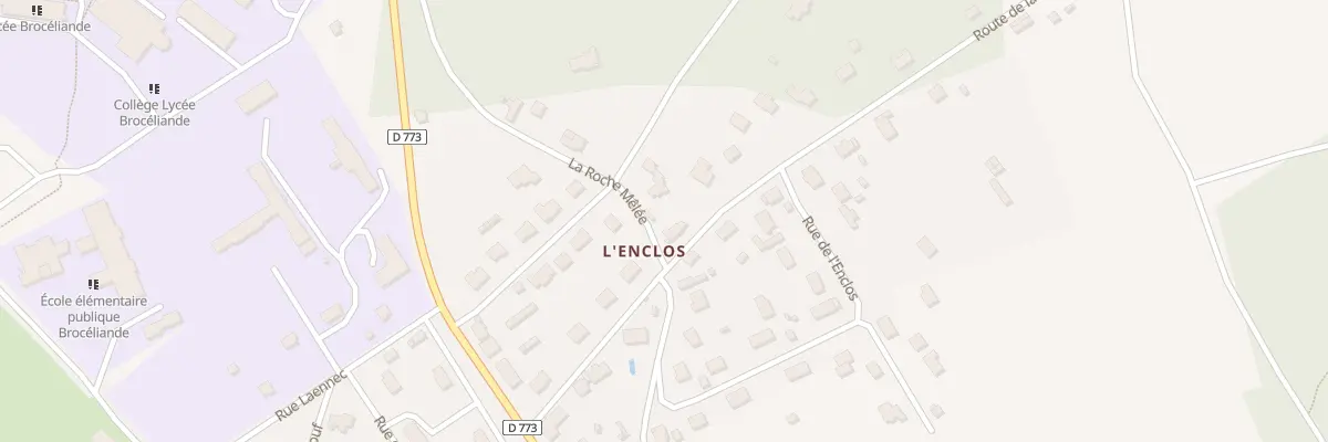 Plan du 8 Rte de la Ruézie à Guer