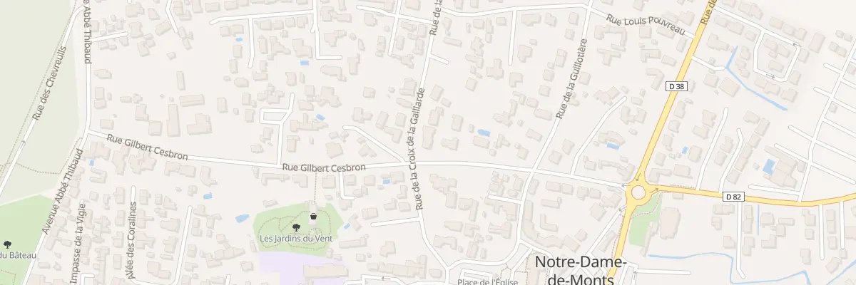 Plan du 10 Rue de la Croix Gaillarde à Notre-Dame-de-Monts