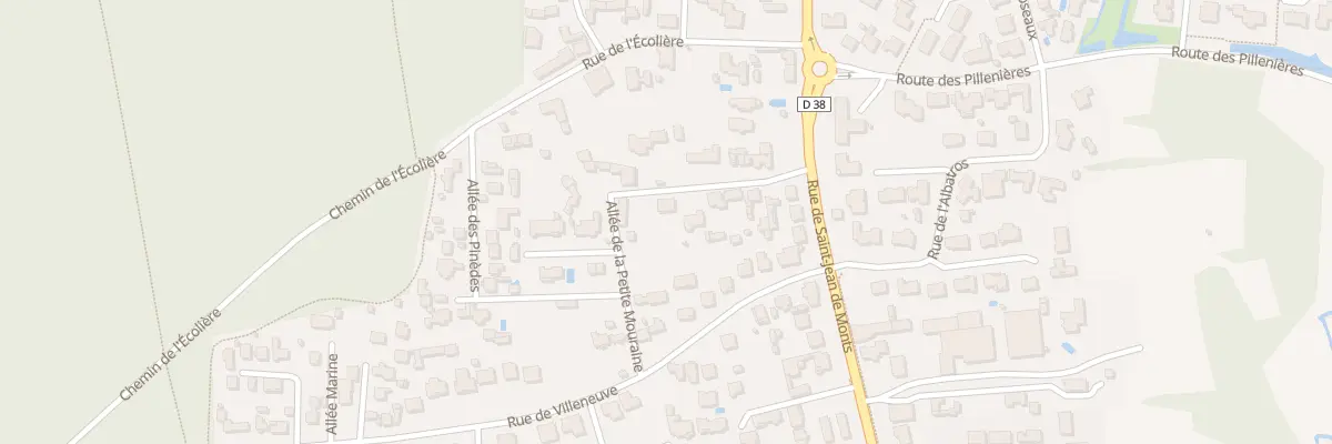 Plan du 94J All du Grand Moulin à Notre-Dame-de-Monts