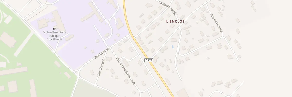 Plan du 37 Av de Broceliande à Guer