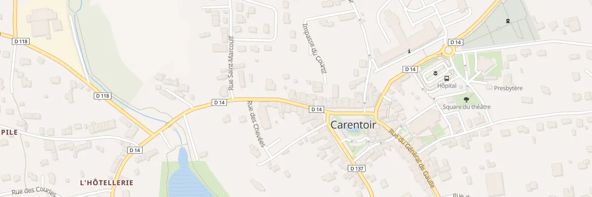 Plan du 14 Rue Gratiniere à Carentoir