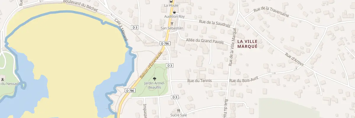 Plan du 5 All du Grand Pavois à Saint-Briac-sur-Mer