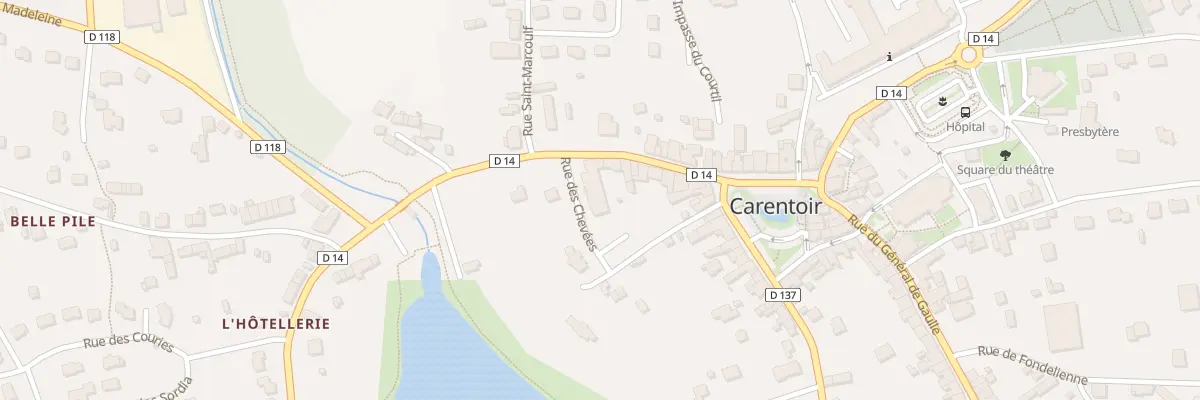 Plan du 10 Rue des Chevees à Carentoir