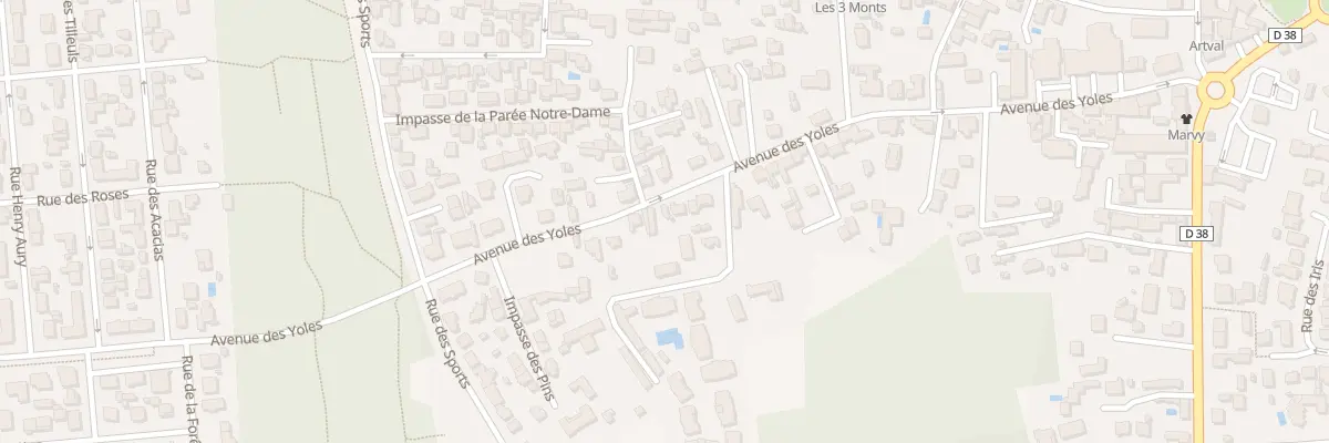 Plan du 73 Av des Yoles à Notre-Dame-de-Monts