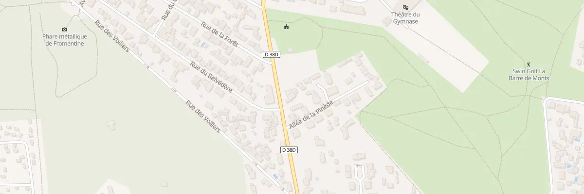 Plan du 19 Av de Lattre de Tassigny à La Barre-de-Monts