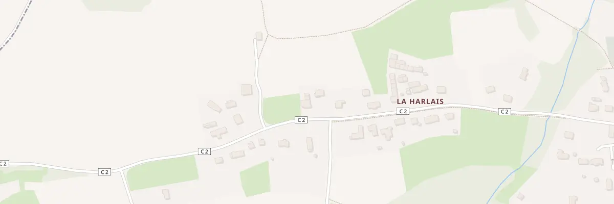 Plan du 44 La Harlais à Aucaleuc
